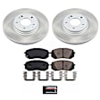 SC7353 Front Brake Disc and Pad Kit, Plain Surface, 5 Lugs, 305 mm, Ceramic, Z17 OE Replacement