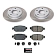 SC7515 Rear Brake Disc and Pad Kit, Plain Surface, 5 Lugs, 264.5 mm, Ceramic, Z17 OE Replacement