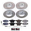 2024 Audi Q3 - Front and Rear Brake Disc and Pad Kit, Plain Surface, 5 Lugs, 339.85 mm, Ceramic, 2.0L 4Cyl