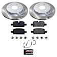 SC8173 Rear Brake Disc and Pad Kit, Plain Surface, 6 Lugs, 345.19 mm, Ceramic