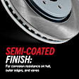 SC8518 Front and Rear Brake Disc and Pad Kit, Plain Surface, 5 Lugs, Front - 333.5 mm and Rear - 331 mm, Ceramic