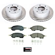 SC8763 Rear Brake Disc and Pad Kit, Plain Surface, 6 Lugs, 308 mm, Ceramic, Z17 OE Replacement