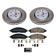 SC9241 Front Brake Disc and Pad Kit, Plain Surface, 5 Lugs, Z17 OE Replacement