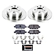 2016 Nissan Altima - Rear Brake Disc and Pad Kit, Plain Surface, 5 Lugs, 291.3 mm, Carbon Fiber Metallic, 2.5L 4Cyl, Track Day