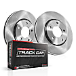 TDBK1087 Front Brake Disc and Pad Kit, Plain Surface, 4 Lugs, 256 mm, Carbon Fiber Metallic, Track Day