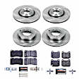 4-Wheel Set Power Stop&reg; TDBK108 Front and Rear Track Day High-Performance Brake Pads and Rotor Kit