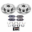 TDBK179 Rear Brake Disc and Pad Kit, Silver zinc-plated, Plain Surface, 5 Lugs, 308 mm, Carbon Fiber Metallic, Track Day