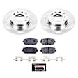 TDBK2451 Rear Brake Disc and Pad Kit, Silver zinc-plated, Plain Surface, 5 Lugs, 280 mm, Carbon Fiber Metallic, Track Day