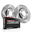 TDBK2945 Rear Brake Disc and Pad Kit, Silver zinc-plated, Plain Surface, 6 Lugs, 365 mm, Carbon Fiber Metallic, Track Day