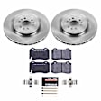 TDBK2945 Rear Brake Disc and Pad Kit, Silver zinc-plated, Plain Surface, 6 Lugs, 365 mm, Carbon Fiber Metallic, Track Day