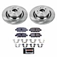 TDBK2986 Rear Brake Disc and Pad Kit, Silver zinc-plated, Plain Surface, 5 Lugs, 330 mm, Carbon Fiber Metallic, Track Day