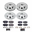 4-Wheel Set Power Stop&reg; TDBK4098 Front and Rear Track Day High-Performance Brake Pads and Rotor Kit
