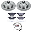 TDBK502 Rear Brake Disc and Pad Kit, Silver zinc-plated, Plain Surface, 5 Lugs, 280 mm, Carbon Fiber Metallic, Track Day