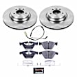 TDBK5281 Front Brake Disc and Pad Kit, Silver zinc-plated, Plain Surface, 5 Lugs, 348 mm, Carbon Fiber Metallic, Track Day