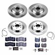 4-Wheel Set Power Stop&reg; TDBK5686 Front and Rear Track Day High-Performance Brake Pads and Rotor Kit