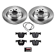2017 BMW 440i - Rear Brake Disc and Pad Kit, Natural Finish, Plain Surface, 5 Lugs, 330 mm, Carbon Fiber Metallic, With Single Piston Front Calipers, 3.0L 6Cyl, Track Day