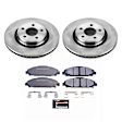 TDBK6809 Front Brake Disc and Pad Kit, Silver zinc-plated, Plain Surface, 5 Lugs, 319.9 mm, Carbon Fiber Metallic, Track Day