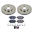 2019 Ford Fiesta - Front Brake Disc and Pad Kit, Plain Surface, 4 Lugs, 277.5 mm, Carbon Fiber Metallic, engvin: X, Turbocharged, With Rear Disc, 1.6L 4Cyl, Track Day