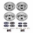 4-Wheel Set Power Stop&reg; TDBK7359 Front and Rear Track Day High-Performance Brake Pads and Rotor Kit