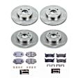4-Wheel Set Power Stop&reg; TDBK794 Front and Rear Track Day High-Performance Brake Pads and Rotor Kit