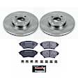 TDSK2353 Front Brake Disc and Pad Kit, Silver zinc-plated, Plain Surface, 4 Lugs, 269.5 mm, Carbon Fiber Metallic, Track Day Spec