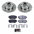 TDSK3064 Rear Brake Disc and Pad Kit, Plain Surface, 5 Lugs, 245 mm, Carbon Fiber Metallic, Track Day Spec