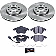 TDSK4623 Front Brake Disc and Pad Kit, Plain Surface, 5 Lugs, 288 mm, Carbon Fiber Metallic, Track Day Spec