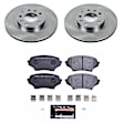 TDSK4659 Front Brake Disc and Pad Kit, Silver zinc-plated, Plain Surface, 5 Lugs, 290 mm, Carbon Fiber Metallic, Track Day Spec