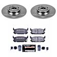 TDSK5267 Rear Brake Disc and Pad Kit, Silver zinc-plated, Plain Surface, 4 Lugs, 275.5 mm, Carbon Fiber Metallic, Track Day Spec