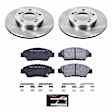 TDSK5400 Front Brake Disc and Pad Kit, Plain Surface, 5 Lugs, 261.6 mm, Carbon Fiber Metallic, Track Day Spec