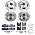 4-Wheel Set Power Stop&reg; TDSK5686 Front and Rear Track Day Spec High-Performance Brake Pads and Rotor Kit