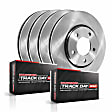 4-Wheel Set Power Stop&reg; TDSK6005 Front and Rear Track Day Spec High-Performance Brake Pads and Rotor Kit
