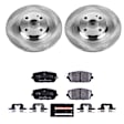 2023 Mazda MX-5 Miata - Rear Brake Disc and Pad Kit, Silver zinc-plated, Plain Surface, 4 Lugs, 279.7 mm, Carbon Fiber Metallic, 2.0L 4Cyl, Track Day Spec