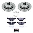 TDSK877 Rear Brake Disc and Pad Kit, Silver zinc-plated, Plain Surface, 5 Lugs, 294 mm, Carbon Fiber Metallic, Track Day Spec