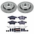 2006 Saab 9-3 - Rear Brake Disc and Pad Kit, Plain Surface, 5 Lugs, 292 mm, Carbon Fiber Metallic, 2.8L 6Cyl, Track Day Spec