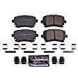 Z23-1018 Rear Z23 Daily Carbon-Fiber Ceramic Brake Pads with Stainless-Steel Hardware Kit