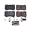 2004 Acura TL - Front Carbon Fiber Ceramic Brake Pad Set, 3.2L 6Cyl, 4 Piston Front Calipers, Z23 Evolution Sport Series