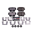 2006 Chrysler 300 - Rear Carbon Fiber Ceramic Brake Pad Set, 3.5L 6Cyl, RWD, Z23 Evolution Sport Series