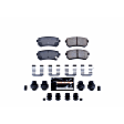 2009 Hyundai Elantra - Rear Carbon Fiber Ceramic Brake Pad Set, Hatchback, Z23 Evolution Sport Series