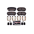 Z23-1302 Rear Z23 Daily Carbon-Fiber Ceramic Brake Pads with Stainless-Steel Hardware Kit