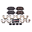Z23-1307 Rear Z23 Daily Carbon-Fiber Ceramic Brake Pads with Stainless-Steel Hardware Kit