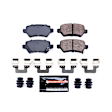 Z23-1362 Rear Z23 Daily Carbon-Fiber Ceramic Brake Pads with Stainless-Steel Hardware Kit