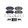 Z23-1374 Front Z23 Daily Carbon-Fiber Ceramic Brake Pads with Stainless-Steel Hardware Kit