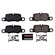 Z23-1417 Rear Z23 Daily Carbon-Fiber Ceramic Brake Pads with Stainless-Steel Hardware Kit