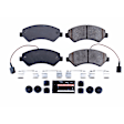 Z23-1540A Front Z23 Daily Carbon-Fiber Ceramic Brake Pads with Stainless-Steel Hardware Kit