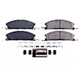 Z23-1611 Front Z23 Daily Carbon-Fiber Ceramic Brake Pads with Stainless-Steel Hardware Kit