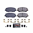 Z23-1623 Front Z23 Daily Carbon-Fiber Ceramic Brake Pads with Stainless-Steel Hardware Kit