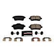 Z23-1630A Rear Z23 Daily Carbon-Fiber Ceramic Brake Pads with Stainless-Steel Hardware Kit