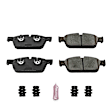 Z23-1636A Front Z23 Daily Carbon-Fiber Ceramic Brake Pads with Stainless-Steel Hardware Kit