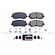 Z23-1640A Front Z23 Daily Carbon-Fiber Ceramic Brake Pads with Stainless-Steel Hardware Kit